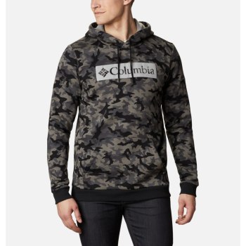 Columbia Hoodie Heren, Logo Printed Zwart Camo, 19OULHNPC